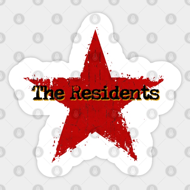 best vintage star The Residents Sticker by BerduaPodcast